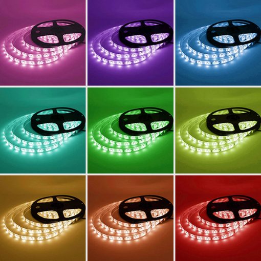 RGB LED pás s diaľkovým ovládaním 5m farby