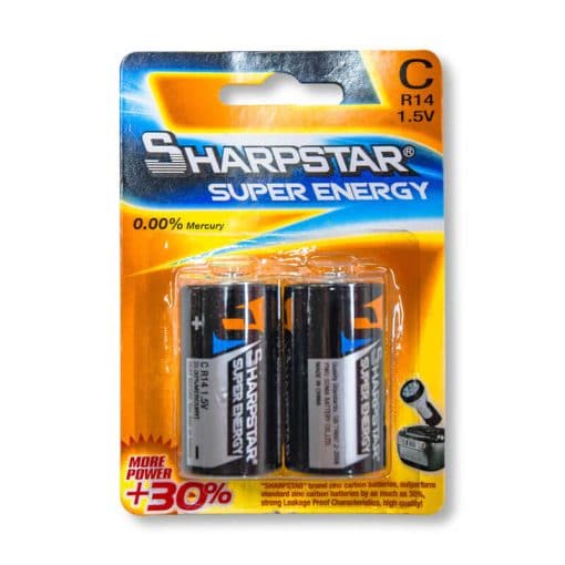 Batéria šulcová R14 1,5V (malá) 2ks
