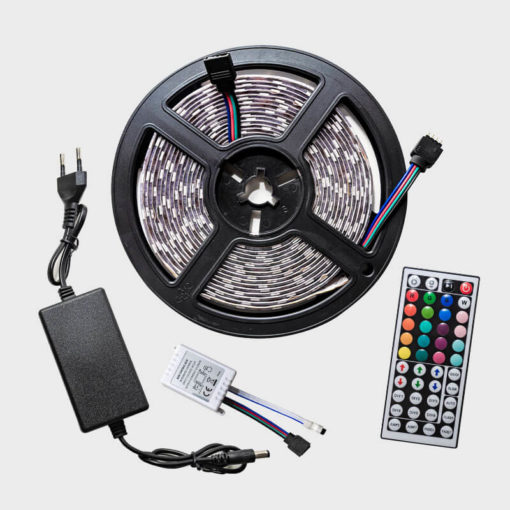 RGB LED pás s diaľkovým ovládaním – 5 m